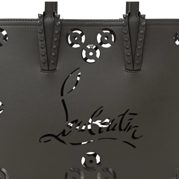 New Christian Louboutin Cabata Perforated Logo Leather Tote bag - Picture 5 of 8
